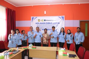 TRAINING PENINGKATAN KUALITAS SDM LPPL RADIO PUBLIK MIMIKA BERSAMA LPP RRI JAYAPURA DI TIMIKA