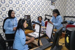 TRAINING PENINGKATAN KUALITAS SDM LPPL RADIO PUBLIK MIMIKA BERSAMA LPP RRI JAYAPURA DI TIMIKA