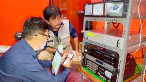 KUNJUNGAN MONITORING BALAI MONITORING SPEKTRUM RADIO JAYAPURA